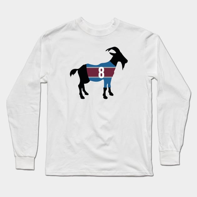 Cale Makar GOAT Long Sleeve T-Shirt by cwijeta